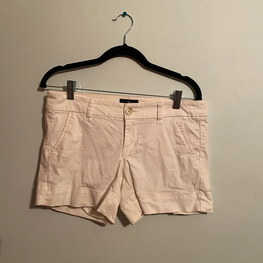 White American eagle shorts